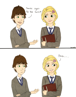 shellysbees:  bente36:   Hiccup: Cheer her up he says.  Everything was well until Jack happened. Long post is long  and recycled some drawing. Another derpy comic.  THIS IS THE BEST CROSSOVER EVER 
