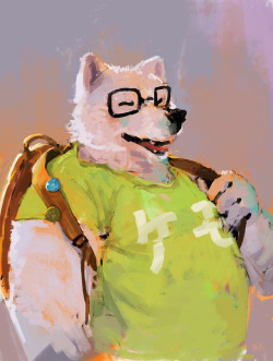 racoonwolf:  Otaku Samoyed  