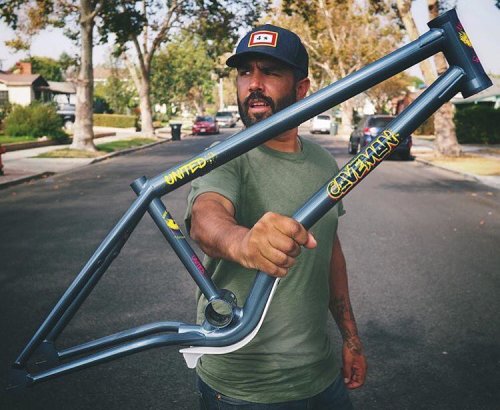 snakebitebmx: @mikeescamilla signature bashguard @united_bmx frame is available! These are a very li