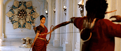 weeguttersnipe:The arrows and the jhumkas from Baahubali 2 (Telugu, 2017)