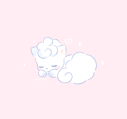 caileycake:alolan vulpix doodle from twitter