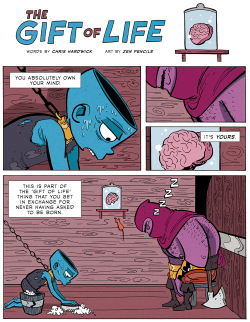 laughingsquid: ‘The Gift of Life’, A Comic by Zen Pencils and Chris Hardwick About a Man