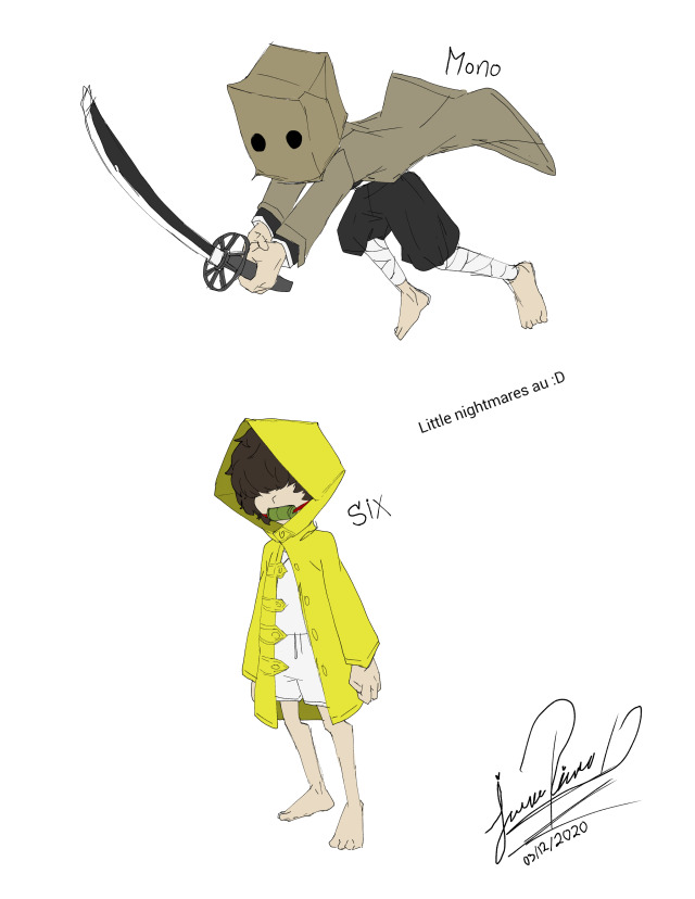 Mono and Six. Little Nightmares, but it's Demon Slayer #2 : r/ LittleNightmares