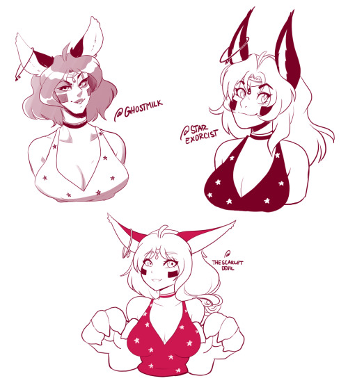 redrabbu:  I did that style challenge over on my twitter! Here’s a compilation of all the drawings! I learned a lot from this!!