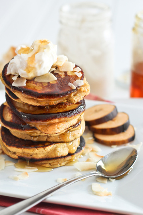 Paleo Plantain and Coconut Pancakes recipe at The Healthy Foodie