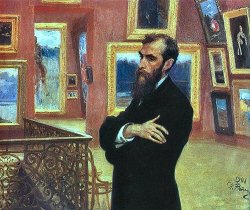   ‘Portrait of Pavel Tretayakov‘ by Ilya Repin.  