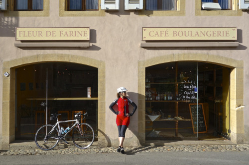 aswisswithapulse: Coffee break at the bakery in Romainmôtier