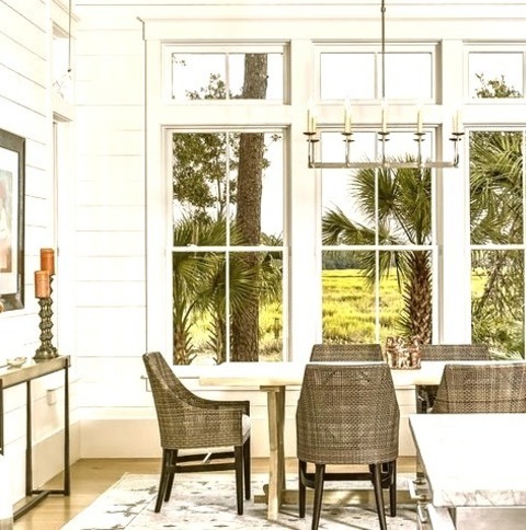 Beach Style Dining Room Charleston