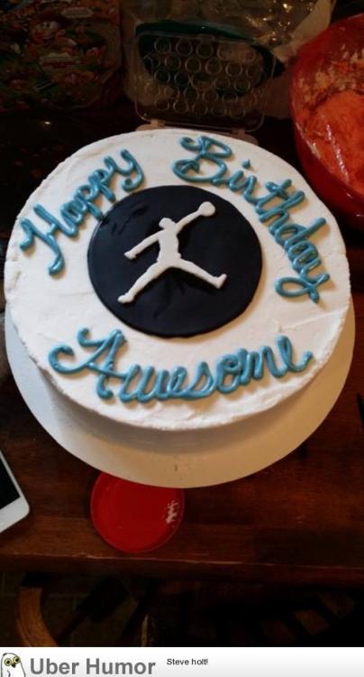 omg-pictures:  My white ghetto cousin named her son “Awesome”. This is Awesome’s first birthday cake.http://omg-pictures.tumblr.com