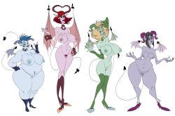 slewdbtumblng:Naked versions from Here.So you can decide better which one to summon, worship and deal with.  mah goddesses~ &lt;3 &lt;3 &lt;3