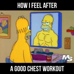 musclestrength:  How I feel after a good chest workout.