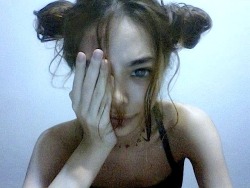 wylona-hayashi:  Pigtails , no make up 