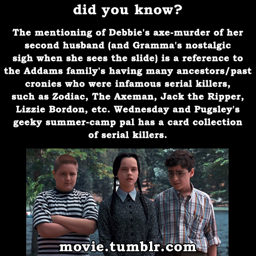 movie: Addams Family Values (1993) facts | The Addams Family (1991) facts