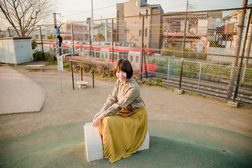 tokyophotolife: title:こなみん♥世田谷線＜西太子堂駅編＞(Konamin loves Setagaya-line&lt;Nishitaishido station editio