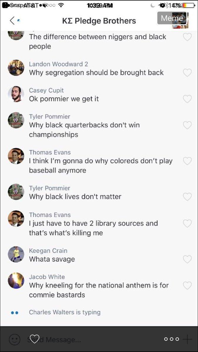 Is this the worst ever leaked screenshot from a frat?