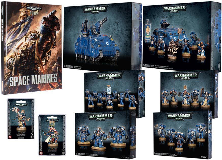 40k News: Space Marines Release Drops!
• New Codex
• 7 Limited Editions for different chapters
• Space Marine Reclusiam Command Squad
• Space Marine Centurion Squad
• Space Marine Stalker/Hunter
• Space Marine Sternguard Veteran Squad (plastic)
•...