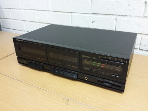 Pioneer CT-W310 Stereo Double Cassette Deck, 1990