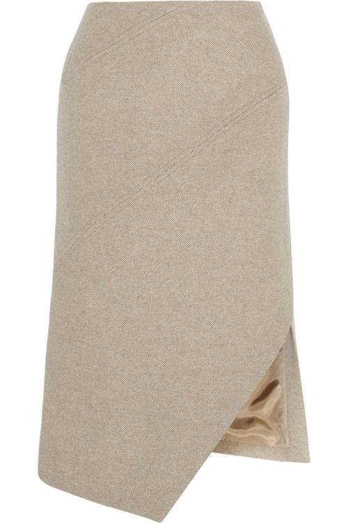 Carven Asymmetric Wool-Gabardine Pencil Skirt, Sand, Women’s, Size: 38You’ll love these 