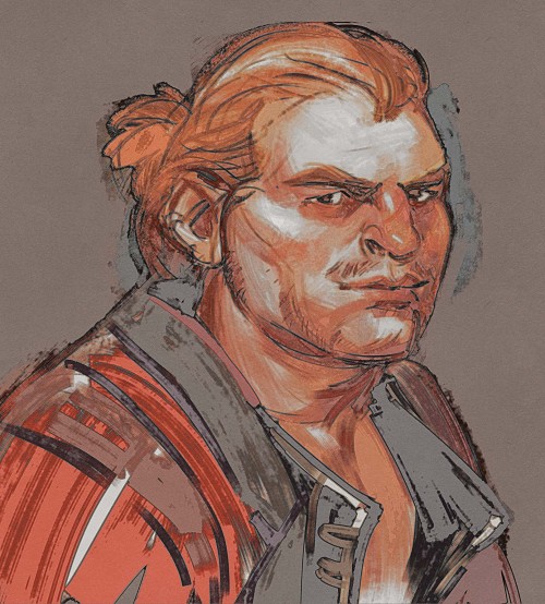 asynja:Sketch of Varric from this morning