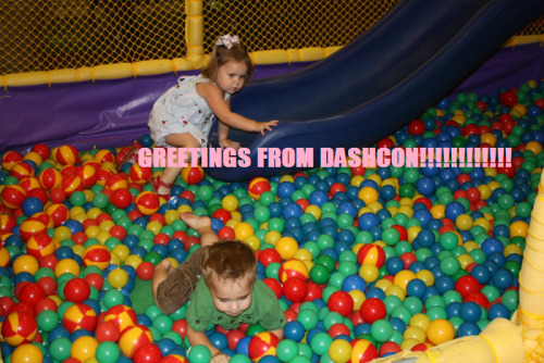 screamingallthetime:  This is a better ballpit then the one at dashcon  Yeah this looks pretty rockin’, not some pathetic pool on a dirty floor. I haven’t really read into it but I think that ballpit mightve been something con staff pulled