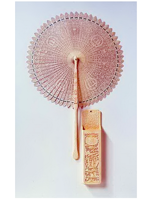 Chinese fan in the form of a wheel, that I.F. Kruzenstern brought from his trip around the world and