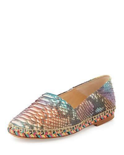 Alexandre Birman Python Espadrille Flat, Multicolor by Alexandre Birman https://api.shopstyle.com/ac