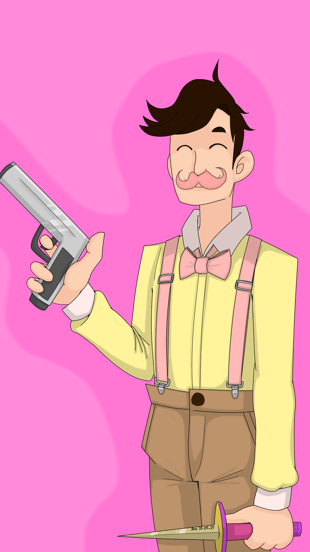 coffeeloverbee:  Art backup Painting blood was quite funny. I was smiling all the
