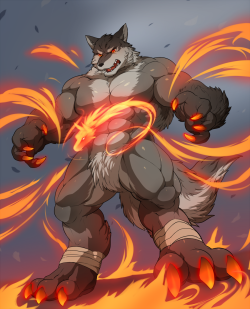 Flame WolfArtist: Vress    On FA    On