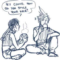 icarus-doodles:  Yuffie asks the hard-hitting