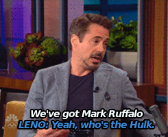 iwantcupcakes:     In which Robert Downey Jr. brings up Mark Ruffalo’s attractiveness