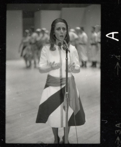 Fairuz from the North America tour 1971 (Source: National Museum of American History - Faris and Yam