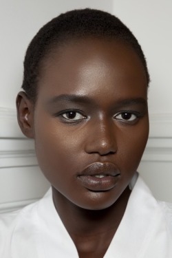 mihaliko:  Ajak Deng backstage at Valentino