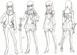 h0saki:  All the Satsuki designs from The