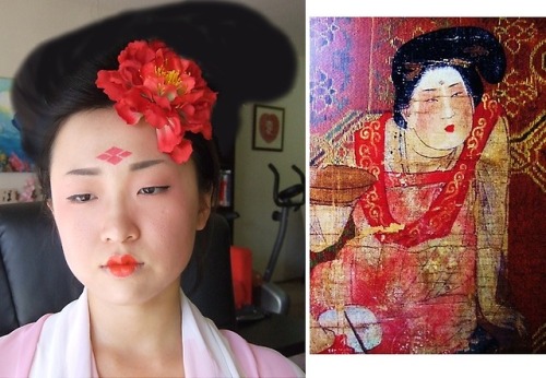 bedpartymakeover: 25 year old Chen Yen-hui recreates makeup looks from the Tang dynasty the reenac