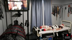 Atmydisposal:two #Bondage Toys: One In #Leather, The Other In #Latex. With Entertainment