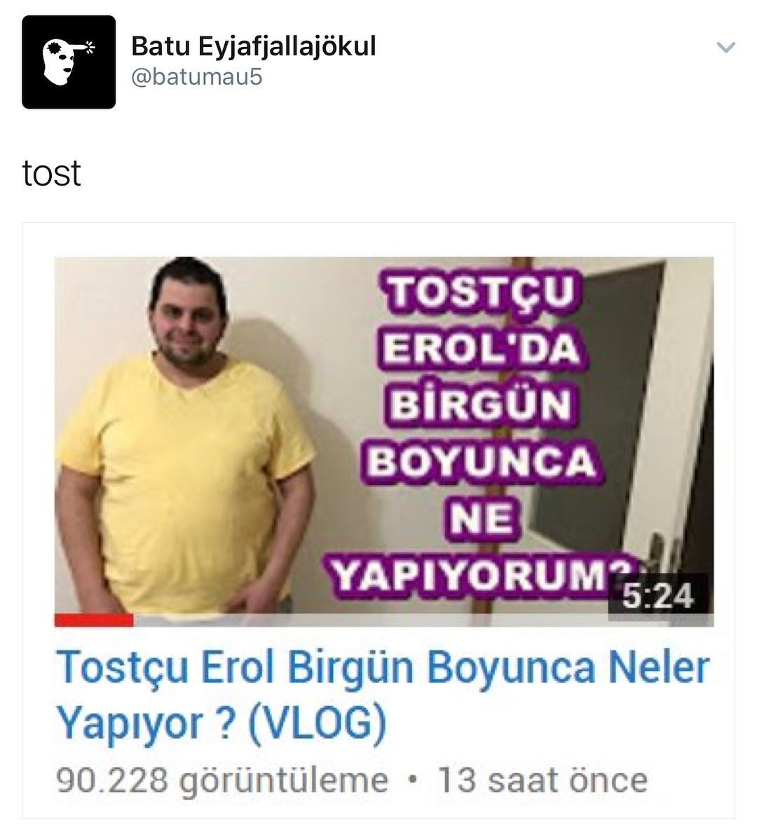 Tostçu Erol'da birgün...