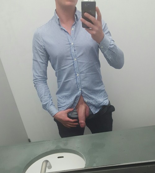 redtrax: Horny in work…. cumandforeskinlover.tumblr.com