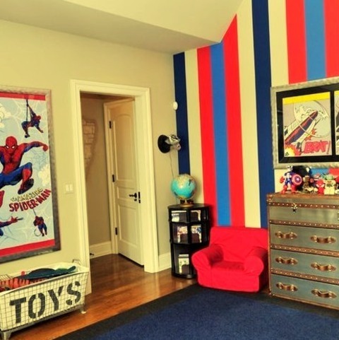 Kids Room - ChildrenInspiration For A Mid-sized Timeless Boy Dark Wood Floor And Brown Floor Kids' Room
