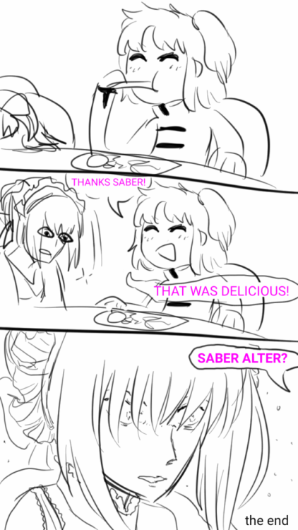 supportsaber: “saber alter makes breakfast” preferably read by clicking throughhntnjrkrj