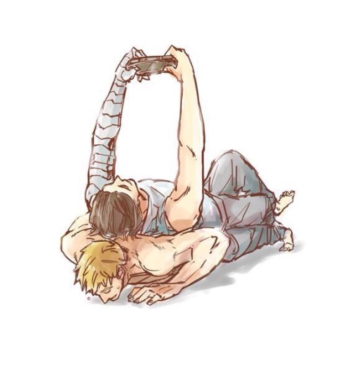 seabassbarnes:Bucky giving Steve a good exercise. Pun completely intended.