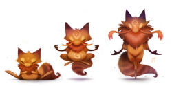 cryptid-creations:  DAY 470. Kanto 063 - 064 - 065 by Cryptid-Creations Yeeaaah I know Alakazam and Abra don’t have tails, though I’m kind of sacrificing accuracy for the sake of shape consistency —not to imply that I think the original design should
