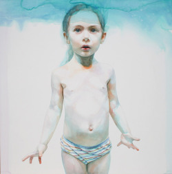artchipel:  Ali Cavanaugh  | on Tumblr (b.1974, USA) American  artist Ali Cavanaugh was born in St Louis, 1974. Her attention to  visual world started when she was 15 months old, after she lost much of  her hearing. She learned to depend on body language