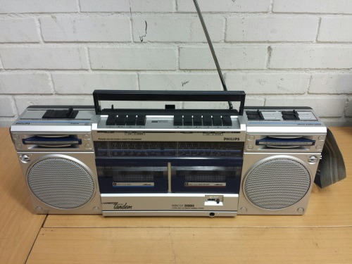 Philips Super Tandem D8334 Ghetto Blaster, 1984