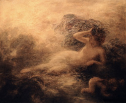 Mythologyrules:  Nyx By Henri Fantin-Latour (1897)