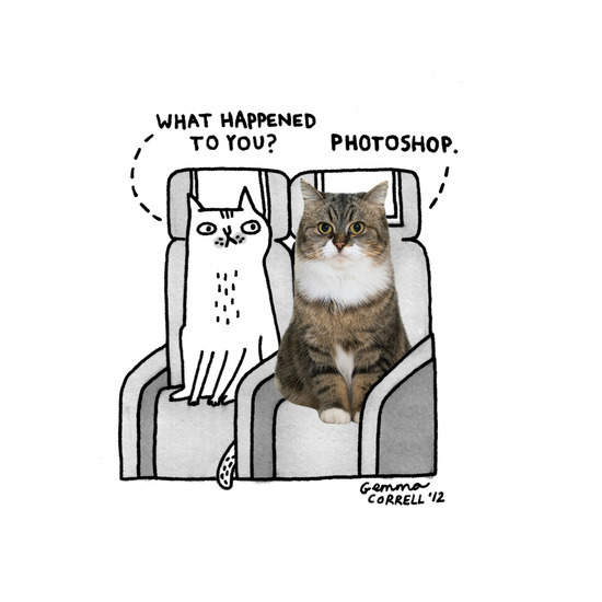 artagainstsociety:  Photoshop by Gemma Correll