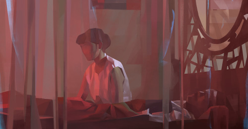 Colour studies from Raise the Red Lantern directed by Zhang Yimou. 