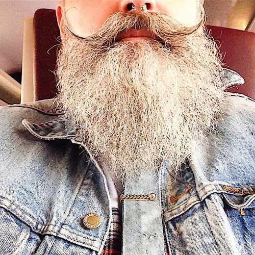 Beard and denim two loves! #geroldbrenner #beard #bearded #moustache #beardporn #beardlife #beardlov
