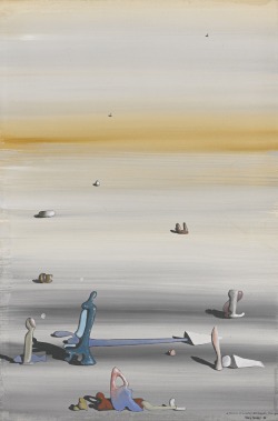 thunderstruck9:  Yves Tanguy (French, 1900-1955), Sans titre, 1936. Gouache on paper laid down on card, 23.8 x 16.1 cm. 