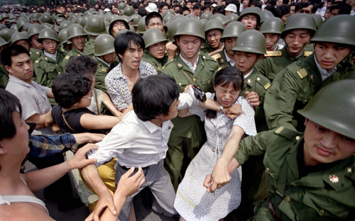 24 years ago today: Tian'an Men (天安门广场) and Chang An Avenue (长安街) in Beijing on June 3, 1989. Photos