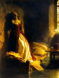 nigra-lux:  FLAVITSKY, Konstantin Dmitriyevich (1830-1866)Princess Tarakanova, in the Peter and Paul Fortress at the Time of the Flood1864Ed. Orig.